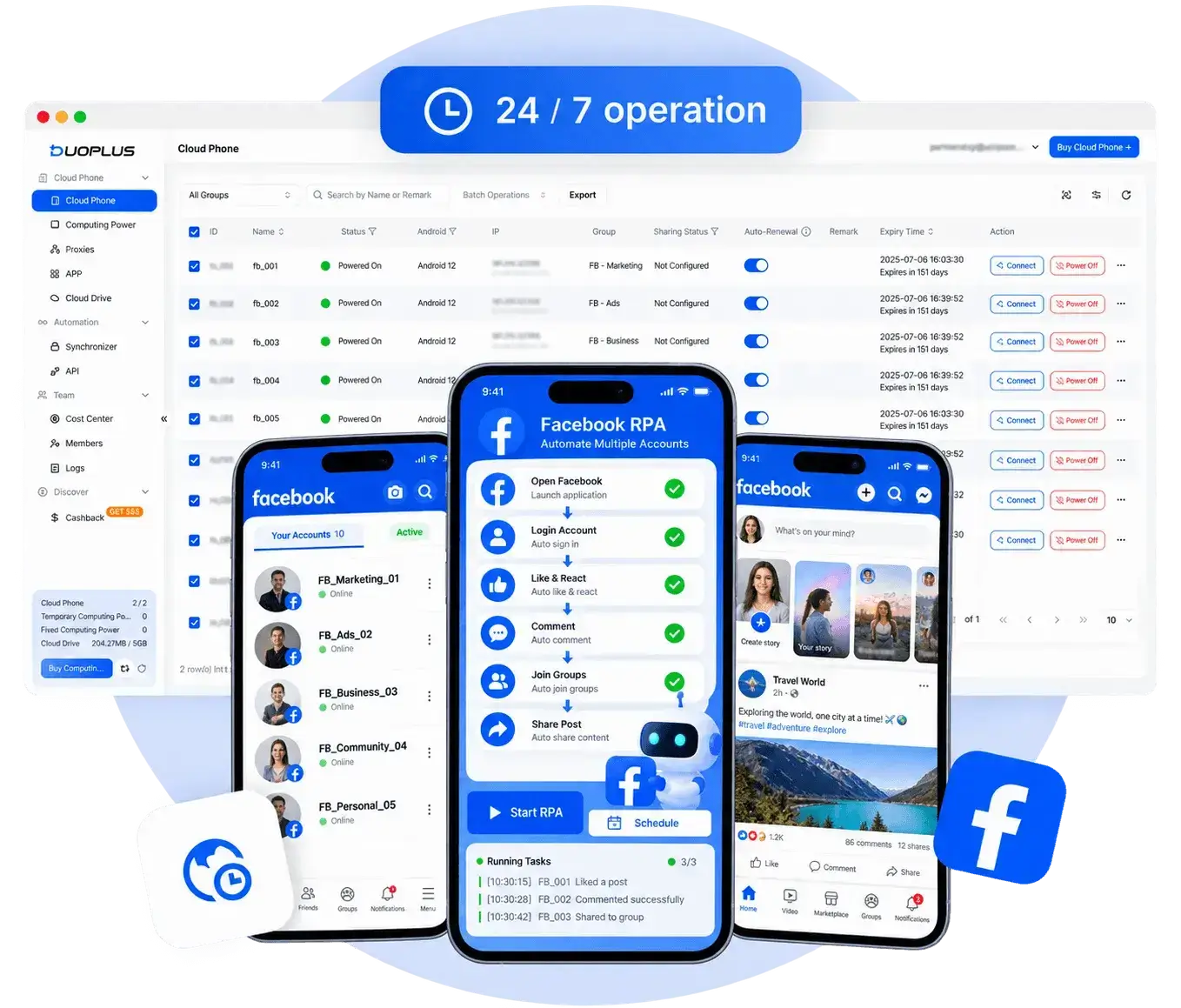 集中式 Facebook 帐户管理