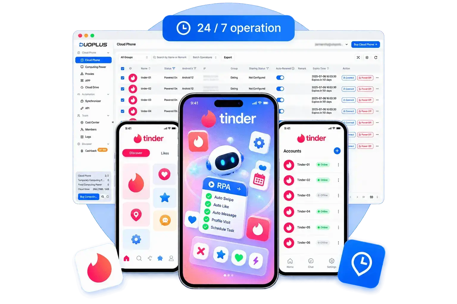 集中式 Tinder 帐户管理