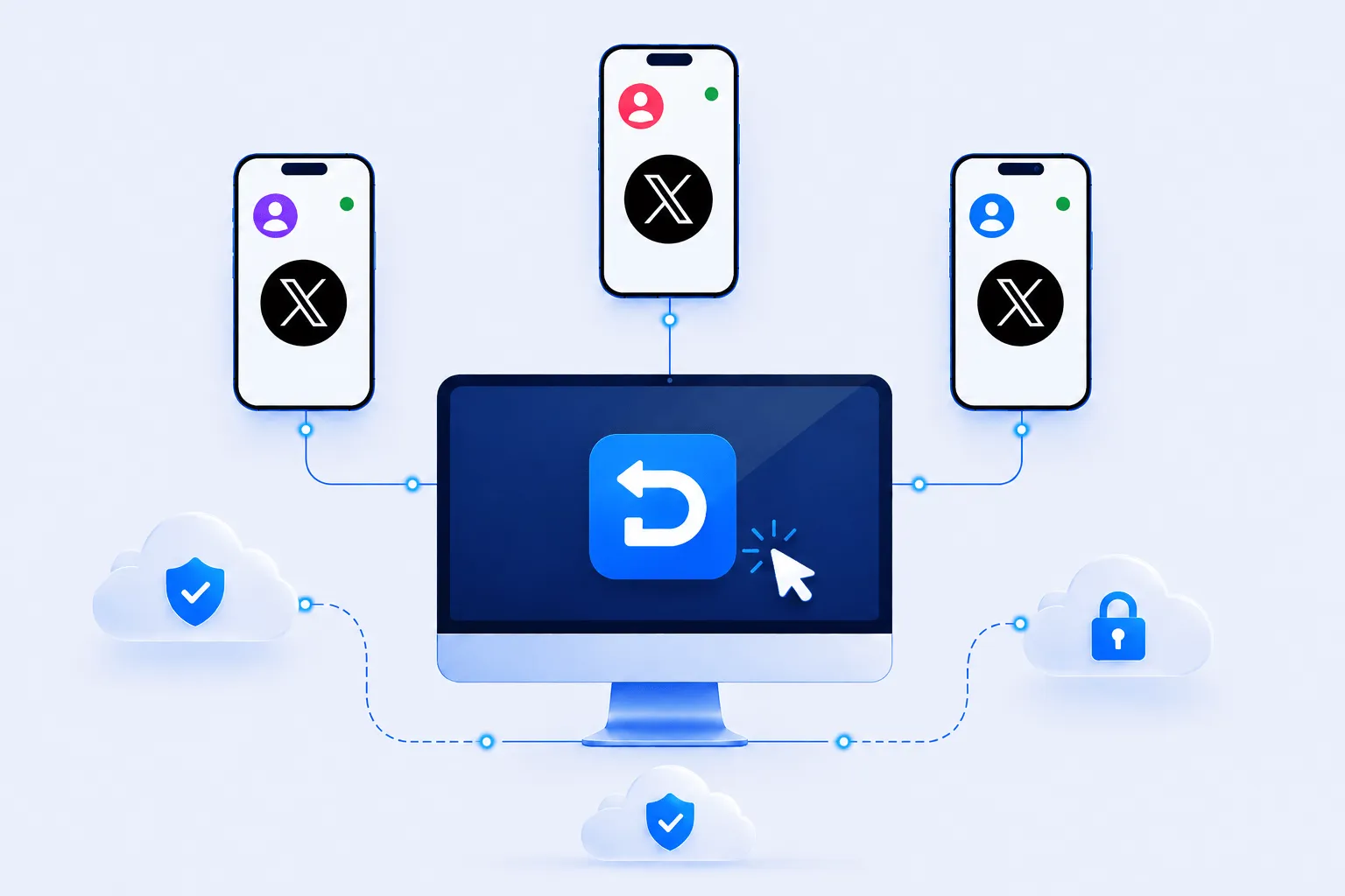安全的多 Twitter 帐户隔离
