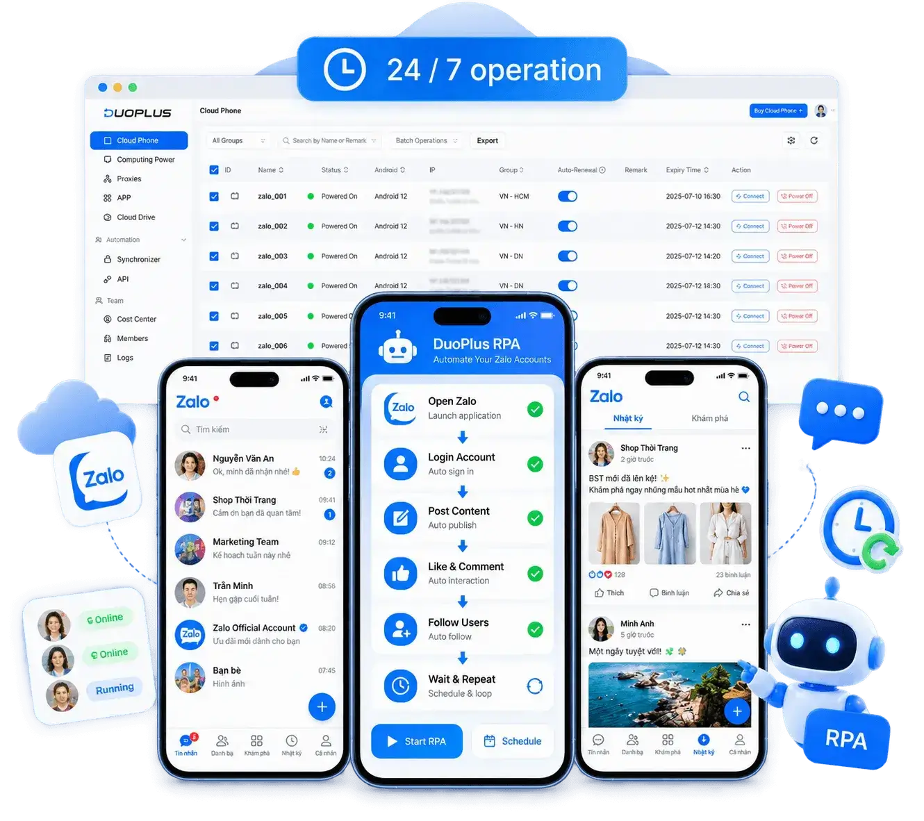 自动化您的 Zalo 账号 自动化您的 Zalo 账号