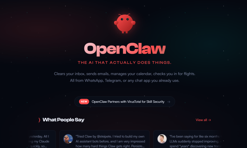 OpenClaw首页