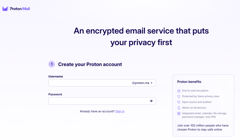Proton邮箱官网