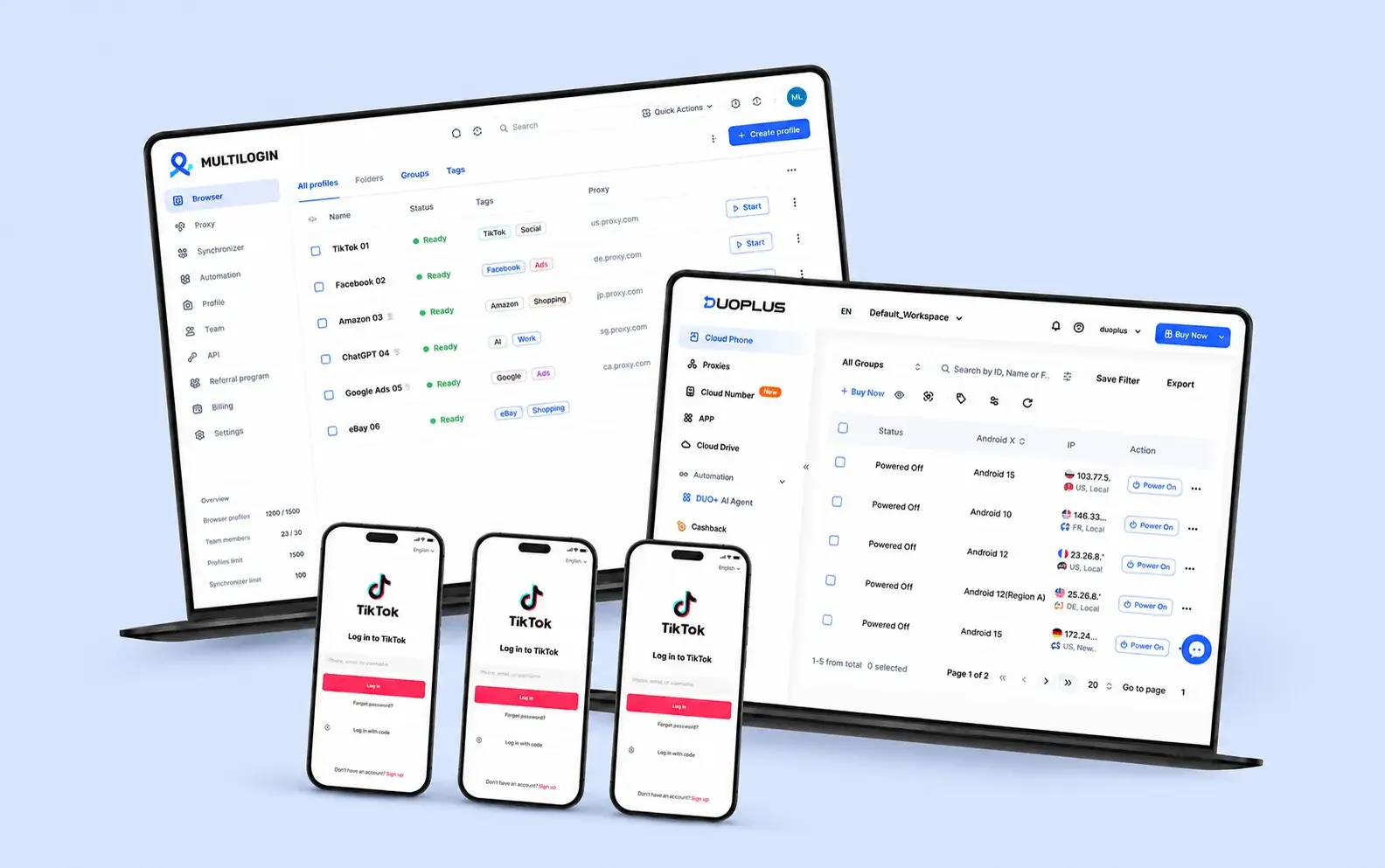 DuoPlus 对比 Multilogin：哪款云手机更适合多账号团队？
